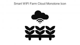 Smart WIFI Farm Cloud Monotone Icon In Powerpoint Pptx Png And Editable Eps Format
