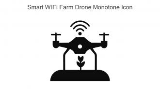 Smart WIFI Farm Drone Monotone Icon In Powerpoint Pptx Png And Editable Eps Format