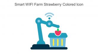 Smart WIFI Farm Strawberry Colored Icon In Powerpoint Pptx Png And Editable Eps Format