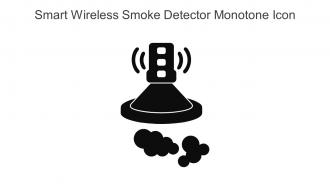 Smart Wireless Smoke Detector Monotone Icon In Powerpoint Pptx Png And Editable Eps Format