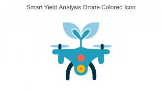 Smart Yield Analysis Drone Colored Icon In Powerpoint Pptx Png And Editable Eps Format
