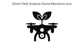 Smart Yield Analysis Drone Monotone Icon In Powerpoint Pptx Png And Editable Eps Format