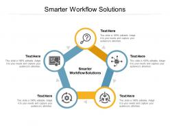 Smarter workflow solutions ppt powerpoint presentation shapes cpb