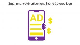 Smartphone Advertisement Spend Colored Icon In Powerpoint Pptx Png And Editable Eps Format