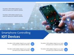 Smartphone controlling iot devices