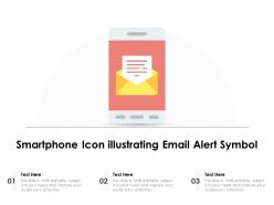 Smartphone icon illustrating email alert symbol