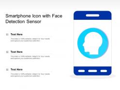 Smartphone icon with face detection sensor