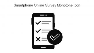 Smartphone Online Survey Monotone Icon In Powerpoint Pptx Png And Editable Eps Format