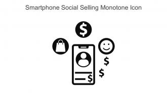 Smartphone Social Selling Monotone Icon In Powerpoint Pptx Png And Editable Eps Format