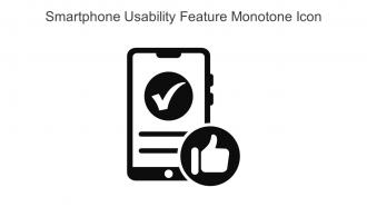 Smartphone Usability Feature Monotone Icon In Powerpoint Pptx Png And Editable Eps Format