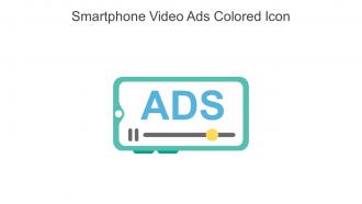 Smartphone Video Ads Colored Icon In Powerpoint Pptx Png And Editable Eps Format