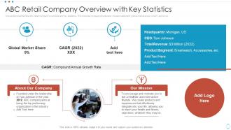 Smartwatch Company Pitch Deck Abc Retail Company Overview With Key Statistics