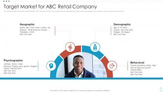 Smartwatch Company Pitch Deck Target Market For Abc Retail Company