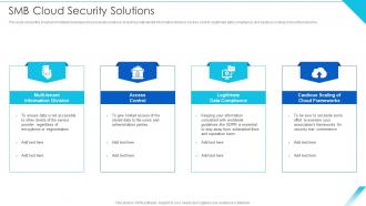 SMB Cloud Security Solutions Cloud Information Security