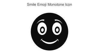 Smile Emoji Monotone Icon In Powerpoint Pptx Png And Editable Eps Format