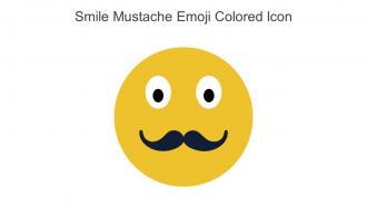 Smile Mustache Emoji Colored Icon In Powerpoint Pptx Png And Editable Eps Format