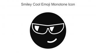 Smiley Cool Emoji Monotone Icon In Powerpoint Pptx Png And Editable Eps Format