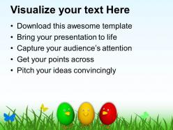 Smiley easter eggs for wishes powerpoint templates ppt themes and graphics 0313