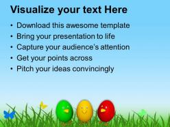 Smiley easter eggs for wishes powerpoint templates ppt themes and graphics 0313