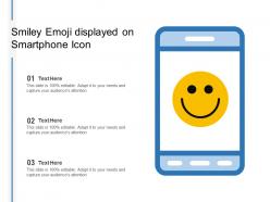 Smiley emoji displayed on smartphone icon