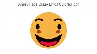 Smiley Face Crazy Emoji Colored Icon In Powerpoint Pptx Png And Editable Eps Format