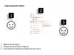 Smiley face for happiness flat powerpoint design