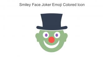 Smiley Face Joker Emoji Colored Icon In Powerpoint Pptx Png And Editable Eps Format