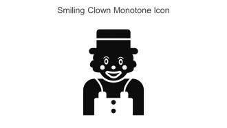 Smiling Clown Monotone Icon In Powerpoint Pptx Png And Editable Eps Format