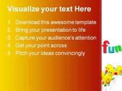 Smiling colorful balloon entertainment powerpoint templates and powerpoint backgrounds 0411