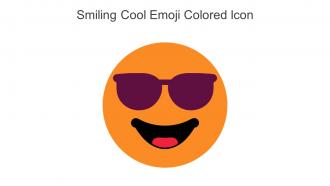 Smiling Cool Emoji Colored Icon In Powerpoint Pptx Png And Editable Eps Format