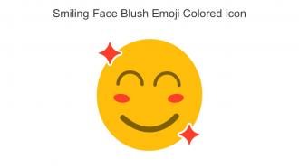 Smiling Face Blush Emoji Colored Icon In Powerpoint Pptx Png And Editable Eps Format
