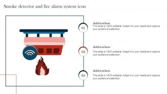 Smoke Detector And Fire Alarm System Icon