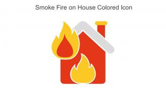 Smoke Fire On House Colored Icon In Powerpoint Pptx Png And Editable Eps Format