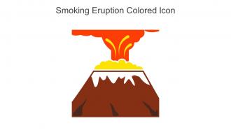 Smoking Eruption Colored Icon In Powerpoint Pptx Png And Editable Eps Format