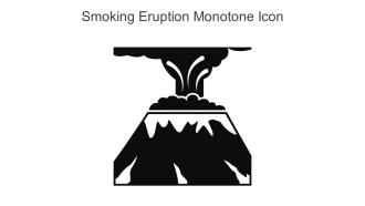 Smoking Eruption Monotone Icon In Powerpoint Pptx Png And Editable Eps Format