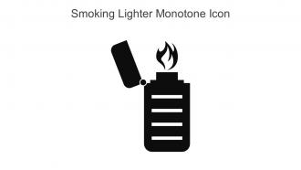 Smoking Lighter Monotone Icon In Powerpoint Pptx Png And Editable Eps Format