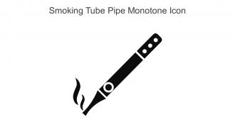 Smoking Tube Pipe Monotone Icon In Powerpoint Pptx Png And Editable Eps Format