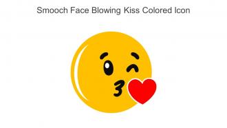 Smooch Face Blowing Kiss Colored Icon In Powerpoint Pptx Png And Editable Eps Format