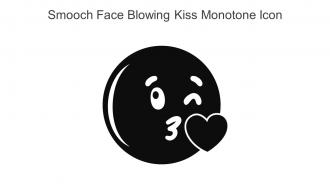 Smooch Face Blowing Kiss Monotone Icon In Powerpoint Pptx Png And Editable Eps Format