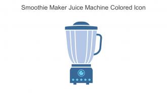 Smoothie Maker Juice Machine Colored Icon In Powerpoint Pptx Png And Editable Eps Format