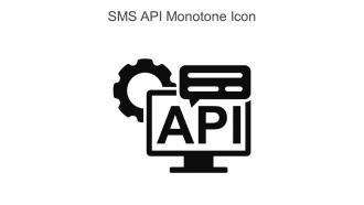 SMS API Monotone Icon In Powerpoint Pptx Png And Editable Eps Format