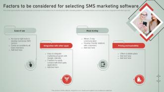 SMS Customer Support Services Factors To Be Considered For Selecting SMS Marketing Software