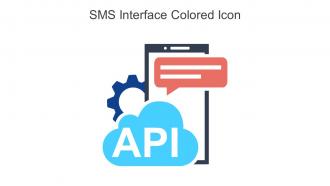 SMS Interface Colored Icon In Powerpoint Pptx Png And Editable Eps Format