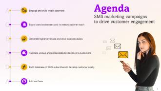 SMS Marketing Campaigns To Drive Customer Engagement Powerpoint Presentation Slides MKT CD V Content Ready Interactive