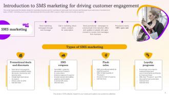SMS Marketing Campaigns To Drive Customer Engagement Powerpoint Presentation Slides MKT CD V Downloadable Interactive
