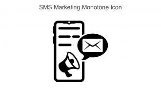 SMS Marketing Monotone Icon In Powerpoint Pptx Png And Editable Eps Format