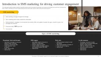 SMS Marketing Services For Boosting Brand Awareness Powerpoint Presentation Slides MKT CD V Colorful