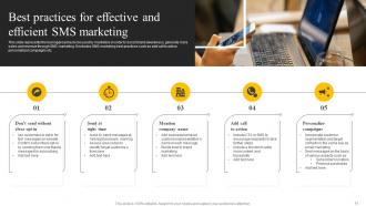 SMS Marketing Services For Boosting Brand Awareness Powerpoint Presentation Slides MKT CD V Informative