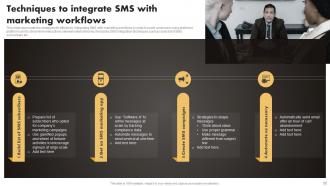 SMS Marketing Techniques To Build Brand Credibility Powerpoint Presentation Slides MKT CD V Designed Informative