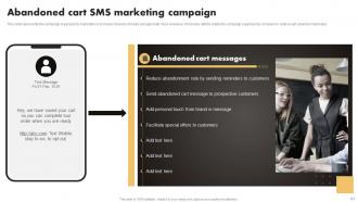 SMS Marketing Techniques To Build Brand Credibility Powerpoint Presentation Slides MKT CD V Appealing Analytical